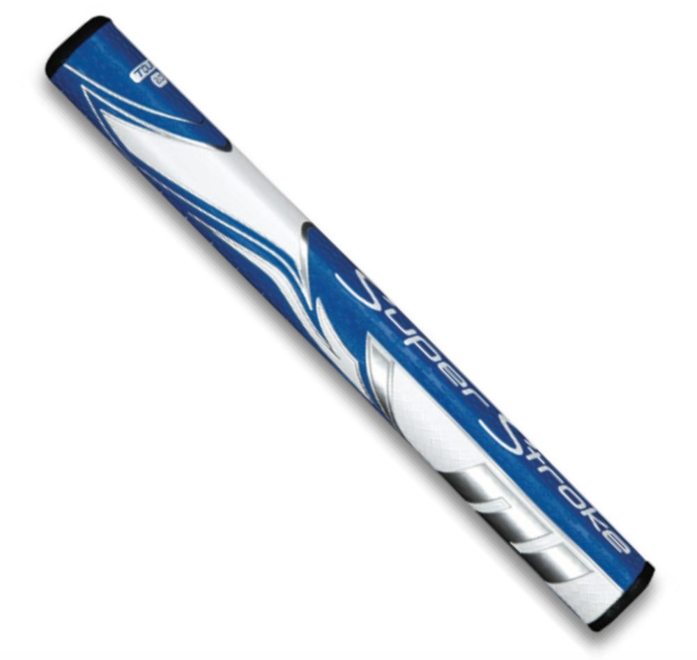 SuperStroke Zenergy Tour 2.0 putter grip in blue and white